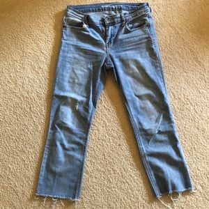 Old navy mid rise flare ankle jeans size 6
